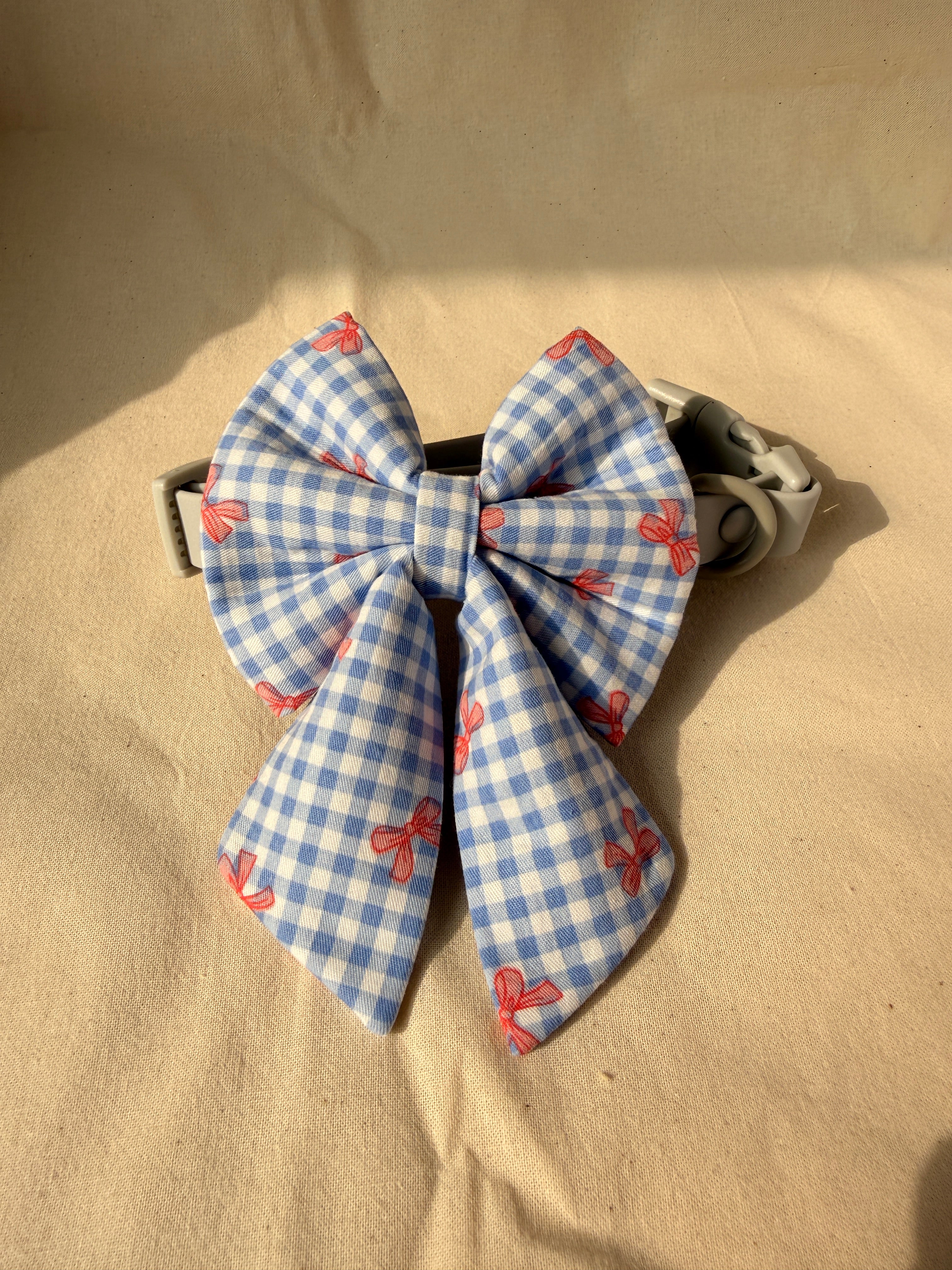 Ribbon Gingham Sailor Bow