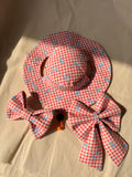 Ribbon Gingham Bucket Hat