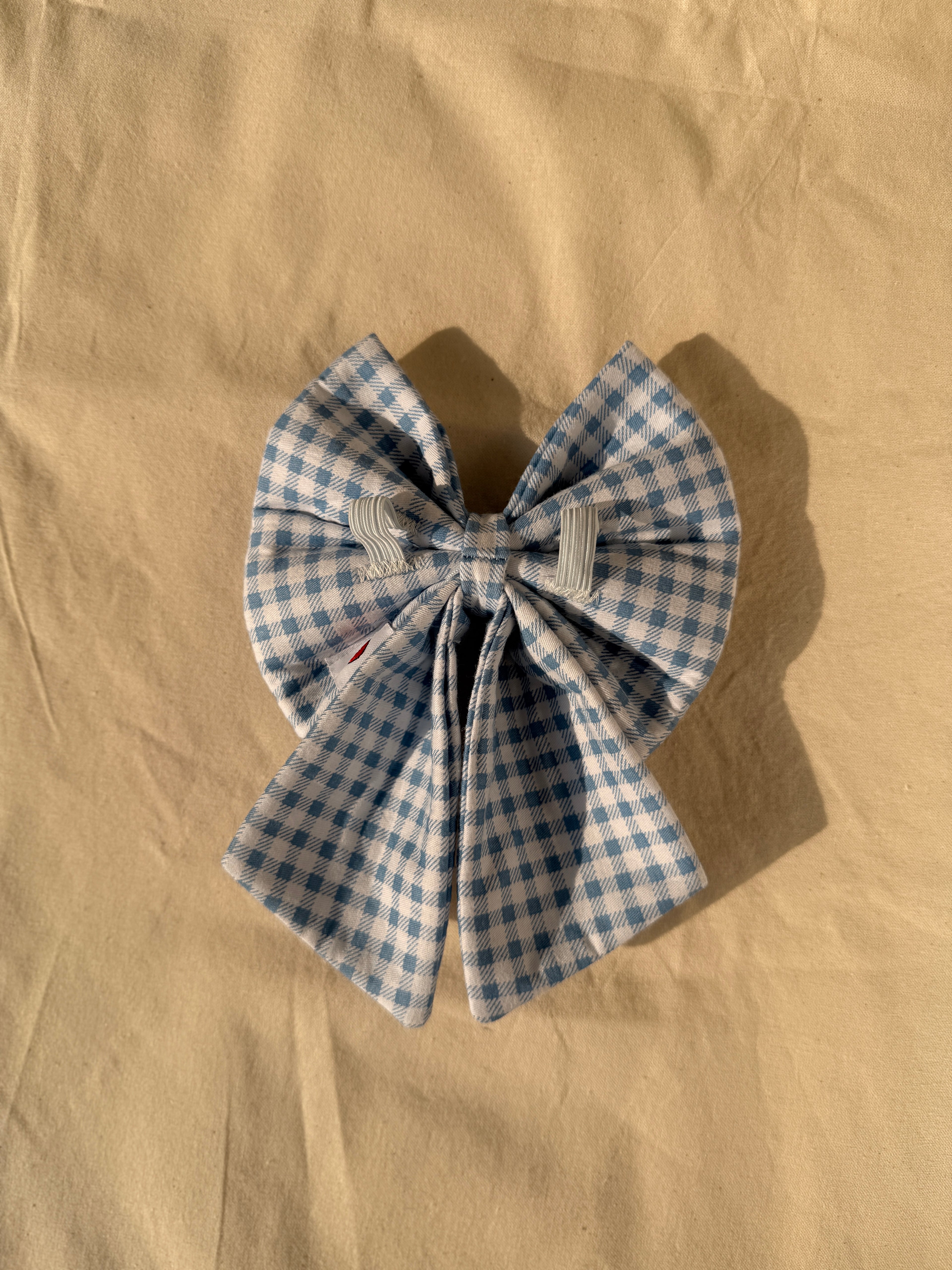 Classic Gingham Sailor Bow