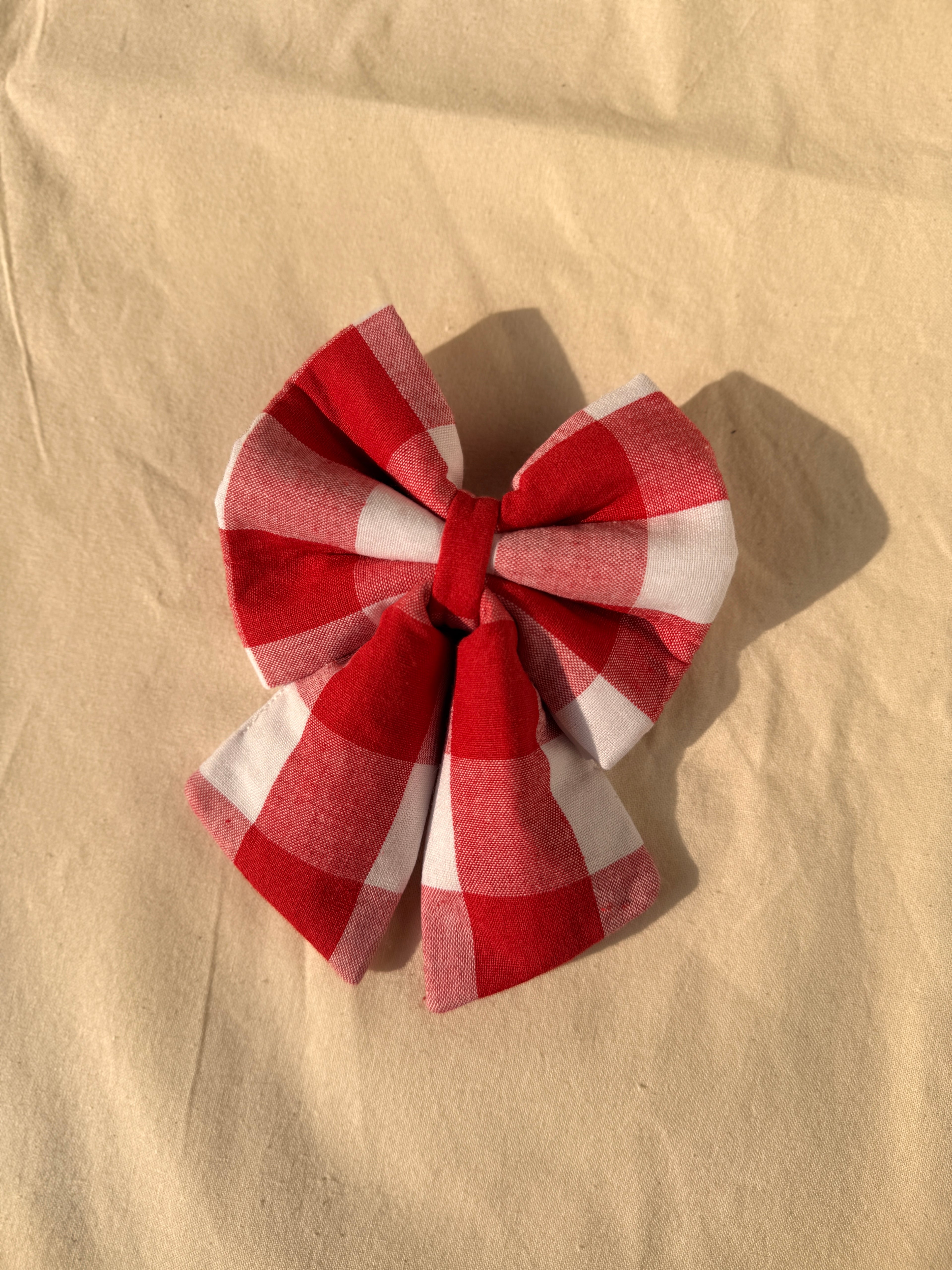 Statement Gingham Sailor Bow