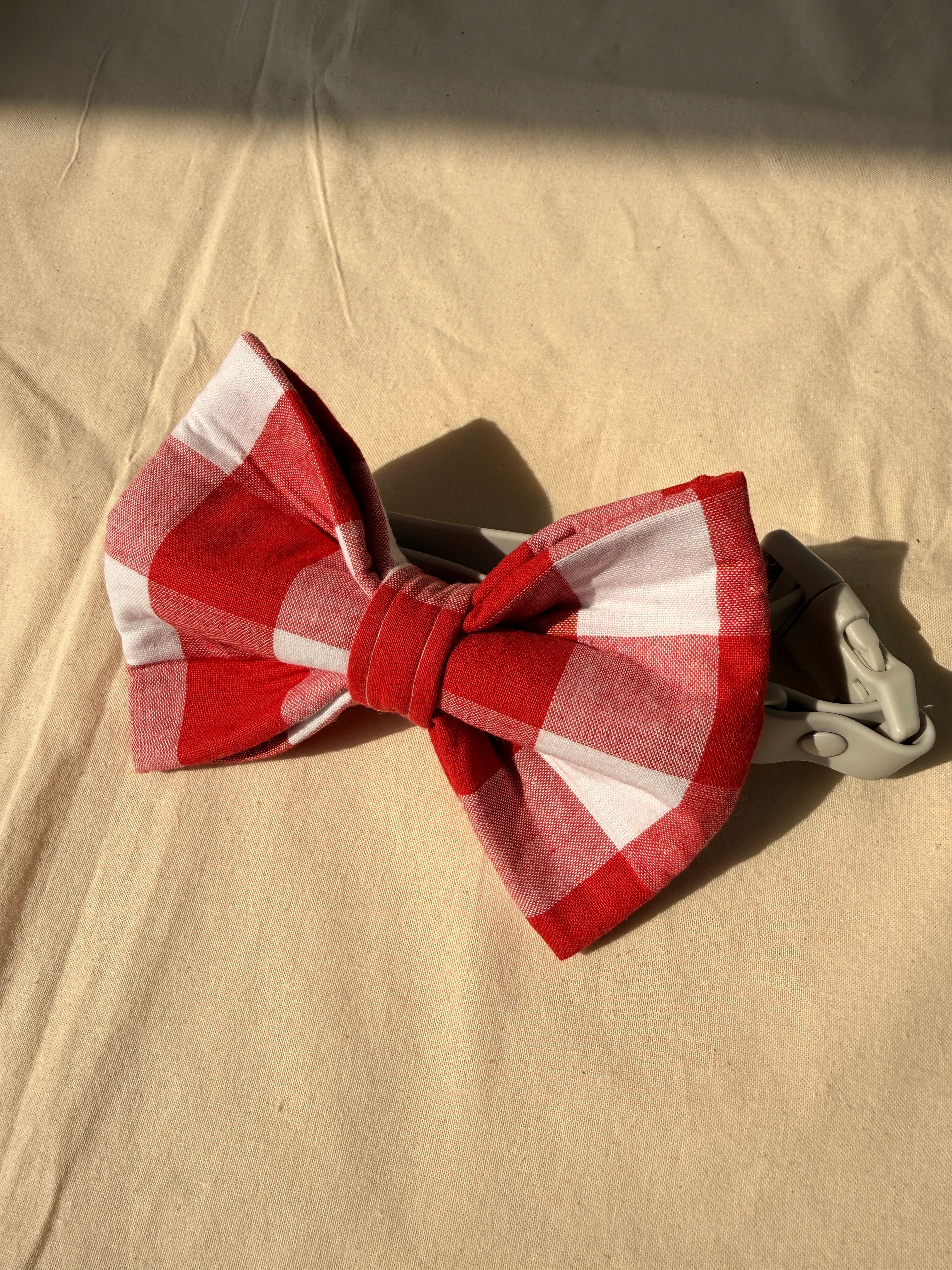 Statement Gingham Bow Tie