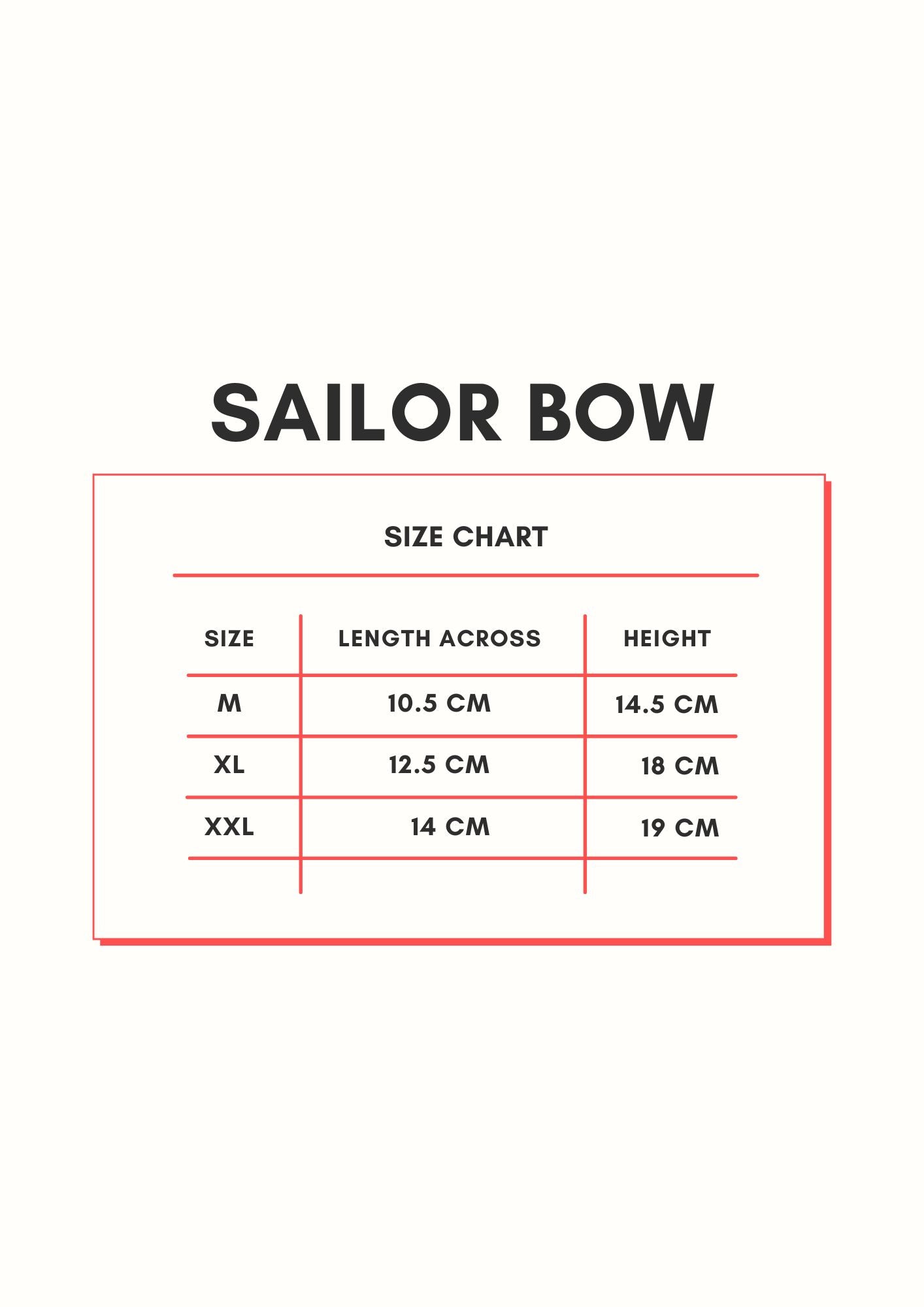 Ribbon Gingham Sailor Bow